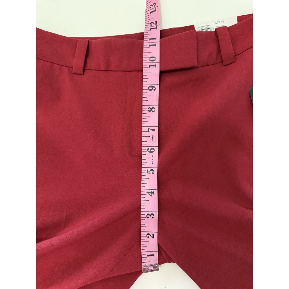 The Limited Slim Ankle Pants Red Office Career Dressy Classic Business 2 Petite - Picture 14 of 16